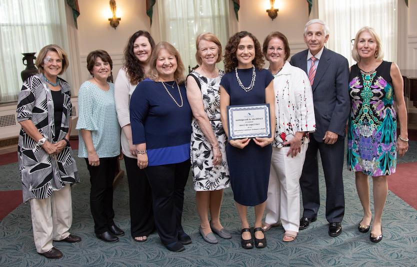 Lori Lopez de Leon receiving Nutrition Scholarship at Immaculata University